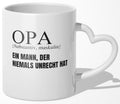 22Feels® Opa Geschenk - Tasse mit Spruch (Herzhenkel, Weiss, 320ml)-Tasse Weiss Herzhenkel 320ml-22Feels
