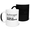 22Feels® Schwager Geschenk - Zaubertasse mit Spruch (Matt-Schwarz und Weiss, 320ml)-Farbwechsel Tasse Matt 320ml-22Feels
