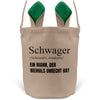 22Feels® Schwager Osterkorb mit Henkel Ostergeschenk Tragetasche Ostern Deko Osternest Körbchen Hasenohren (Beige/Grün)-Ostern Tragetasche-22Feels