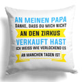 22Feels® Papa Geschenk - Kissen mit Spruch (Weiss 40x40cm)-Kissen Weiss 40x40-22Feels