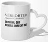 22Feels® Verlobter Geschenk - Tasse mit Spruch (Herzhenkel, Weiss, 320ml)-Tasse Weiss Herzhenkel 320ml-22Feels