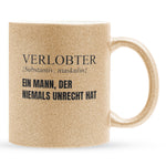 22Feels® Verlobter Geschenk - Glitzertasse mit Spruch (Gold, 320ml)-Glitzertasse Gold 320ml-22Feels