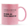 22Feels® Verlobter Geschenk - Glitzertasse mit Spruch (Pink, 320ml)-Glitzertasse Pink 320ml-22Feels