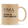 22Feels® Oma Geschenk - Glitzertasse mit Spruch (Gold, 320ml)-Glitzertasse Gold 320ml-22Feels