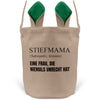 22Feels® Stiefmama Stiefmutter Osterkorb mit Henkel Ostergeschenk Tragetasche Ostern Deko Osternest Körbchen Hasenohren (Beige/Grün)-Ostern Tragetasche-22Feels