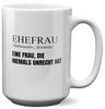 22Feels® Ehefrau Geschenk zum Hochzeitstag, Valentinstag etc. - XL Tasse mit Spruch (Weiss, 440ml)-Weisse XL Tasse 440ml-22Feels