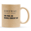 22Feels® Ehefrau Geschenk zum Hochzeitstag, Valentinstag etc. - Glitzertasse mit Spruch (Gold, 320ml)-Glitzertasse Gold 320ml-22Feels