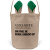 22Feels® Verlobte Frauen Osterkorb mit Henkel Ostergeschenk Tragetasche Ostern Deko Osternest Körbchen Hasenohren (Beige/Grün)-Ostern Tragetasche-22Feels