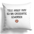 22Feels® Katzenpapa Geschenk für Cat Dads und Katzen-Herrchen - Kissen mit Spruch (Weiss 40x40cm)-Kissen Weiss 40x40-22Feels