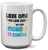 22Feels® Oma Geschenk - XL Tasse mit Spruch (Weiss, 440ml)-Weisse XL Tasse 440ml-22Feels
