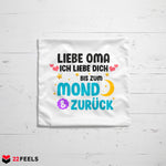 22Feels® Oma Geschenk - Kissen mit Spruch (Weiss 40x40cm)-Kissen Weiss 40x40-22Feels