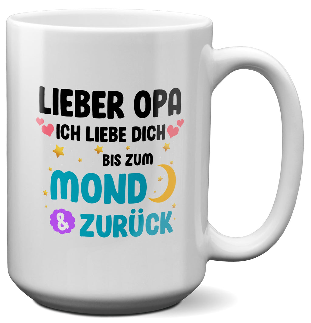 22Feels® Opa Geschenk - XL Tasse mit Spruch (Weiss, 440ml)-Weisse XL Tasse 440ml-22Feels