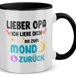 22Feels® Opa Geschenk - Tasse mit Spruch (Weiss-Schwarz, 320ml)-TwoTone Tasse Weiss-Schwarz 320ml-22Feels