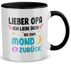 22Feels® Opa Geschenk - Tasse mit Spruch (Weiss-Schwarz, 320ml)-TwoTone Tasse Weiss-Schwarz 320ml-22Feels