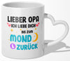 22Feels® Opa Geschenk - Tasse mit Spruch (Herzhenkel, Weiss, 320ml)-Tasse Weiss Herzhenkel 320ml-22Feels