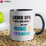 22Feels® Opa Geschenk - Tasse mit Spruch (Weiss-Schwarz, 320ml)-TwoTone Tasse Weiss-Schwarz 320ml-22Feels