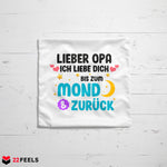 22Feels® Opa Geschenk - Kissen mit Spruch (Weiss 40x40cm)-Kissen Weiss 40x40-22Feels