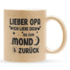 22Feels® Opa Geschenk - Glitzertasse mit Spruch (Gold, 320ml)-Glitzertasse Gold 320ml-22Feels