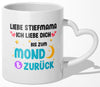 22Feels® Stiefmutter Geschenk - Tasse mit Spruch (Herzhenkel, Weiss, 320ml)-Tasse Weiss Herzhenkel 320ml-22Feels
