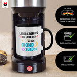 22Feels® Stiefvater Geschenk - Tasse mit Spruch (Weiss-Schwarz, 320ml)-TwoTone Tasse Weiss-Schwarz 320ml-22Feels