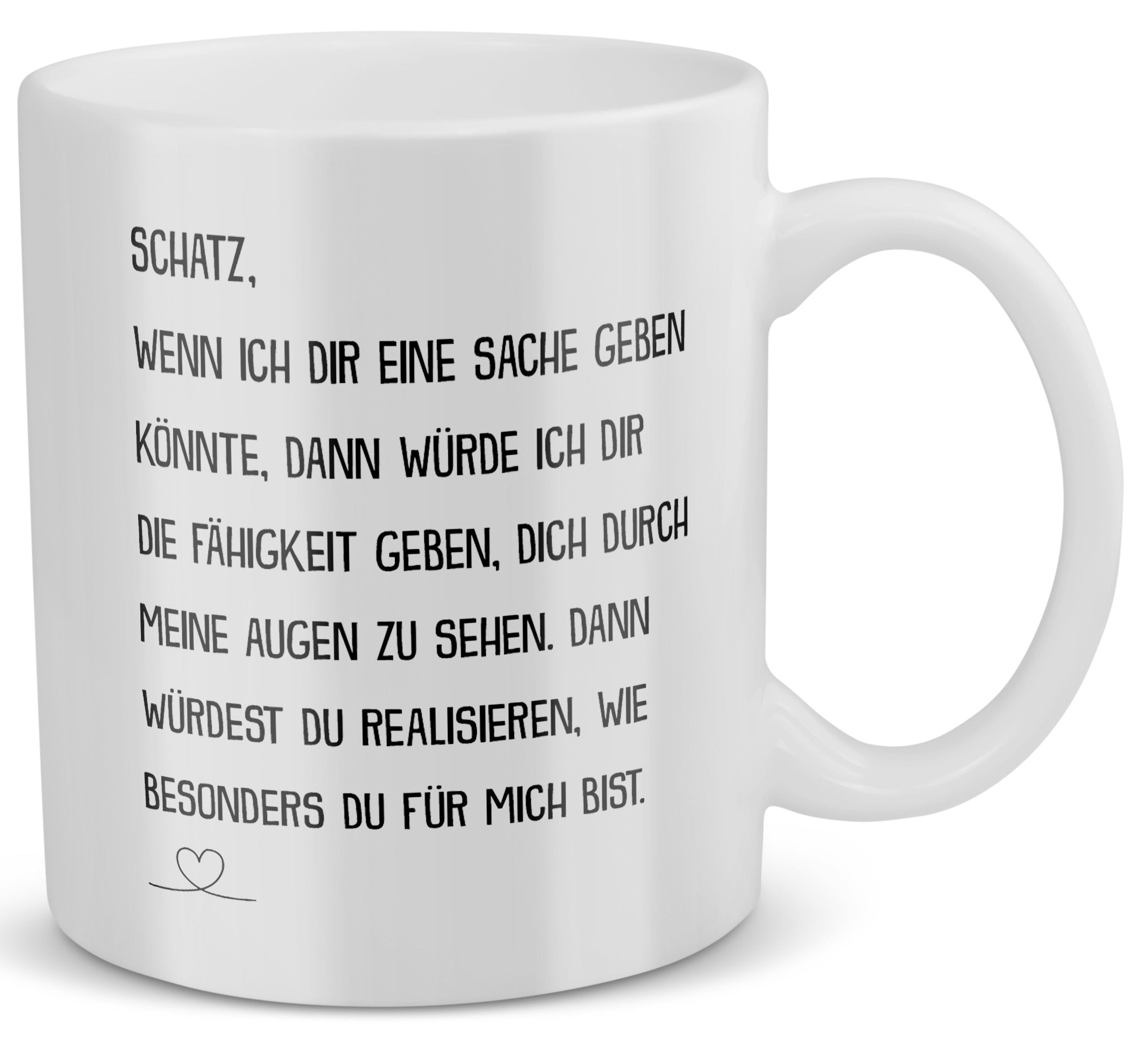 22Feels® Liebesgeschenk für Männer und Frauen - Tasse mit Spruch: Wenn Ich Dir Eine Sache (Weiss, 320ml)-Weisse Tasse 320ml-22Feels