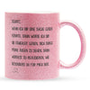 22Feels® Schatz Geschenk zum Jahrestag, Hochzeitstag, Valentinstag etc. - Glitzertasse mit Spruch (Pink, 320ml)-Glitzertasse Pink 320ml-22Feels