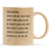 22Feels® Ehemann Geschenk zum Hochzeitstag, Valentinstag etc. - Glitzertasse mit Spruch (Gold, 320ml)-Glitzertasse Gold 320ml-22Feels