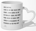 22Feels® Ehefrau Geschenk zum Hochzeitstag, Valentinstag etc. - Tasse mit Spruch (Herzhenkel, Weiss, 320ml)-Tasse Weiss Herzhenkel 320ml-22Feels