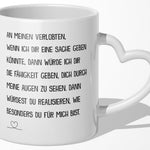 22Feels® Verlobter Geschenk - Tasse mit Spruch (Herzhenkel, Weiss, 320ml)-Tasse Weiss Herzhenkel 320ml-22Feels
