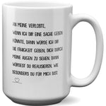 22Feels® Verlobte Geschenk - XL Tasse mit Spruch (Weiss, 440ml)-Weisse XL Tasse 440ml-22Feels