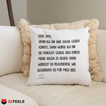22Feels® Oma Geschenk - Kissen mit Spruch (Weiss 40x40cm)-Kissen Weiss 40x40-22Feels