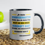 22Feels® Schwiegermutter Geschenk von Schwiegersohn bzw. Bräutigam - Tasse mit Spruch (Weiss-Schwarz, 320ml)-TwoTone Tasse Weiss-Schwarz 320ml-22Feels