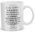 22Feels® Geschenk für Tochter - Tasse mit Spruch: Wenn Ich Dir Sage, Dass Ich Dich Liebe (Weiss, 320ml)-Weisse Tasse 320ml-22Feels