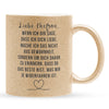 22Feels® Ehefrau Geschenk zum Hochzeitstag, Valentinstag etc. - Glitzertasse mit Spruch (Gold, 320ml)-Glitzertasse Gold 320ml-22Feels