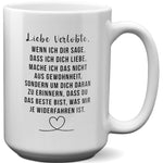 22Feels® Verlobte Geschenk - XL Tasse mit Spruch (Weiss, 440ml)-Weisse XL Tasse 440ml-22Feels