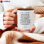 22Feels® Verlobte Geschenk - Tasse mit Spruch (Weiss-Schwarz, 320ml)-TwoTone Tasse Weiss-Schwarz 320ml-22Feels