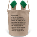 22Feels® Ehemann Osterkorb mit Henkel Ostergeschenk Tragetasche Ostern Deko Osternest Körbchen Hasenohren (Beige/Grün)-Ostern Tragetasche-22Feels