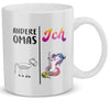 22Feels® Geschenk für Omas - Tasse mit Spruch: Andere Omas Ich (Einhorn) (Weiss, 320ml)-Weisse Tasse 320ml-22Feels