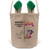 22Feels® Schwiegersohn Männer Osterkorb mit Henkel Ostergeschenk Tragetasche Ostern Deko Osternest Körbchen Hasenohren (Beige/Grün)-Ostern Tragetasche-22Feels