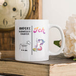 22Feels® Schwiegertochter Geschenk - Tasse mit Spruch: Andere Schwiegertöchter Ich (Einhorn) (Weiss, 320ml)-Weisse Tasse 320ml-22Feels