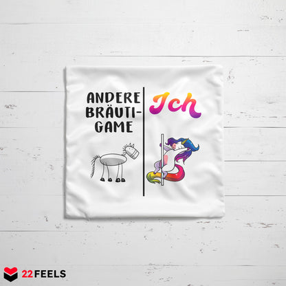 22Feels® Bräutigam Geschenk zur Hochzeit - Kissen mit Spruch (Weiss 40x40cm)-Kissen Weiss 40x40-22Feels