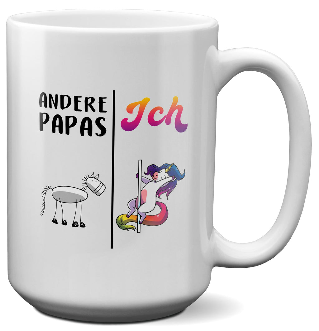 22Feels® Papa Geschenk - XL Tasse mit Spruch (Weiss, 440ml)-Weisse XL Tasse 440ml-22Feels