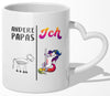 22Feels® Geschenk für Papas - Tasse mit Spruch (Herzhenkel, Weiss, 320ml)-Tasse Weiss Herzhenkel 320ml-22Feels