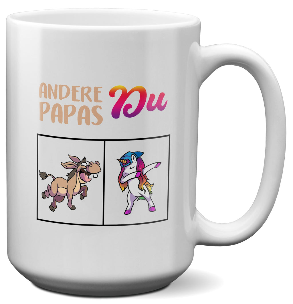 22Feels® Papa Geschenk - XL Tasse mit Spruch (Weiss, 440ml)-Weisse XL Tasse 440ml-22Feels