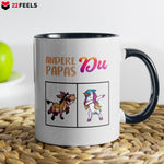 22Feels® Papa Geschenk - Tasse mit Spruch (Weiss-Schwarz, 320ml)-TwoTone Tasse Weiss-Schwarz 320ml-22Feels