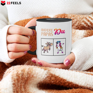 22Feels® Papa Geschenk - Tasse mit Spruch (Weiss-Schwarz, 320ml)-TwoTone Tasse Weiss-Schwarz 320ml-22Feels