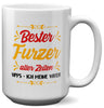 Papa Geschenk Vatertag, Vater TASSE XL Geburtstag, von Tochter und Sohn, Weihnachten Geschenke Männer, Kaffeetasse Tee Haferl-Weisse XL Tasse 440ml-22Feels