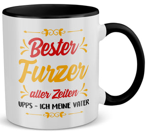22Feels® Papa Geschenk - Tasse mit Spruch (Weiss-Schwarz, 320ml)-TwoTone Tasse Weiss-Schwarz 320ml-22Feels