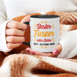 22Feels® Papa Geschenk - Tasse mit Spruch (Weiss-Schwarz, 320ml)-TwoTone Tasse Weiss-Schwarz 320ml-22Feels