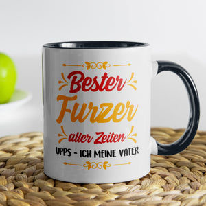 22Feels® Papa Geschenk - Tasse mit Spruch (Weiss-Schwarz, 320ml)-TwoTone Tasse Weiss-Schwarz 320ml-22Feels